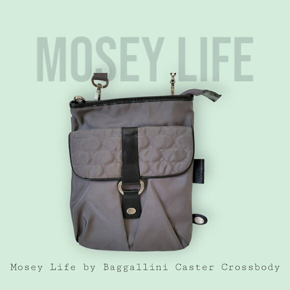 Mosey LIfe by Baggallini Caster Cross Body Purse - Gray - Picture 1 of 12